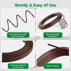 189FT Easy to Bend Bonsai Wire, Aluminum Bonsai Tree Wire in 5 size -1mm,1.5mm,2mm,2.5mm,3mm with Cutter set for Training Thin or Thick Branches