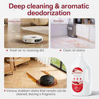 2.5L Floor Cleaning Solution Compatible with Roborock/Eufy/iRobot/Ecovacs/Dreame/Shark, Fragrance Deodorization, Deep Cleans for Multiple Hard Floors (2.5 Liter, 【Rose】)