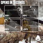 AGAWA - BOREAL21 Tripper Kit - Includes 21" Folding Saw, Nylon Carrying Case, 21" All-Purpose & 21" Aggressive Blade - For Camping, Hiking & Survival Gear (Black Frame/Green Handle)