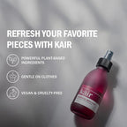 Kair Signature Finishing Spray - Cedarwood, Amber & Iris | Plant-Based Fabric Refresher & Wrinkle Release, 5 Fl Oz (750 Spritzes), Vegan, Cruelty-Free, Biodegradable, Odor-Neutralizing Cozy Scent