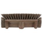 SPARTA Multi-Level Tile Scrub Brush 12" Wide Brush Head, Heavy-Duty Tile Cleaning Brush with End Bristles for Commercial Tiles, Tubs and Floor, Plastic, 12 Inches, Brown, (Pack of 12)