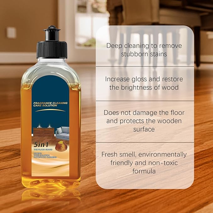NBDIB 500ml Spainho Floor Cleaner, 5 In 1 Floors Cleaners, 2025 New Cleaner & Polish Solution for Hardwood Floors, Protect and Restore Luster For Marble, Floor Tiles, Ceramic Surfaces (2)