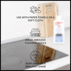 HOPE'S Cooktop Cleaning Cream, Fast Acting, No-Rinse Cooktop Cleaner for Glass Top Stoves, Polishes and Removes Burnt-on Stains Easily on Glass Ceramic Cooktops, 8 Fl Oz, Pack of 12