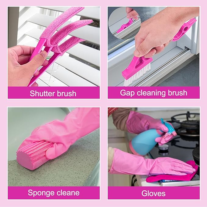 Ceiling Fan Cleaner Duster with 60 inch Extension Pole, Dusters for Cleaning High Ceiling Fan Blades, Dusters Kit with Storage Bag, Cleaning Tools for Families