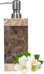 Marble Soap Dispenser, Amaauto Lotion&Hand Soap Dispenser with Stainless Steel Pump for Bathroom Kitchen Countertop, 8 Ounces Soap Dispensers