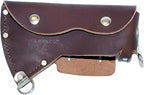 COUNCIL TOOL Leather Sheath - Wood Craft Pack Axe Bit Cover with D-Rings for Shoulder Strap, Made in The USA - AM-SHEATH13 CL
