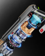 Cordless Vacuum Cleaner, 580W/48KPA/65Mins Vacuum Cleaners for Home, Super 1.8L Cup& Large LED Screen Stick Vacuum Anti-Tangle, Lightweight Cordless Vacuum with Charging Dock for Pet Hair/Carpet/Floor