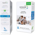 Excelsior - HE Liquid Laundry Detergent with Natural Stain Remover for 66 Loads - Fresh Scent - 1 Liter Eco-friendly Laundry Detergent Starter Pack (1 Pack)