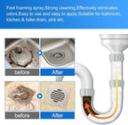 Japanese Drain Foam Cleaner, Japanese Toilet Cleaning Foam Drain Cleaner, Powerful Sink and Drain Cleaner, Drain Cleaner Hair Clog Remover Foam for Kitchen Drain, Sinks (2)