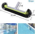 Sepetrel Pool Brush Head for Cleaning Walls,Heavy Duty Inground/Above Ground Swimming Pool Round Scrub Brushes with Premium Strong Bristle & Reinforced Aluminium Back