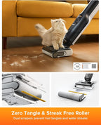 roborock F25 LT Wet Dry Vacuum Cleaner and Mop, 20000Pa Cordless Vacuum Mop Combo, 194°F Hot Water Self Cleaning & Hot Air Flash Drying, 180° Lie-Flat Hard Floor Cleaner, Edge to Edge Cleaning