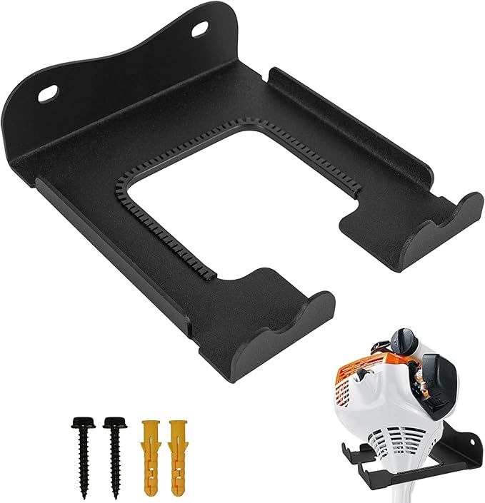 Garage Organizer Trimmer Rack,Garden Power Tool Hanger Weed Whackers Holder Wall Mounted for Grass Trimmer, Hedge Trimmer, Garage Trimmer,Garage Organization Storage Shed Organizer