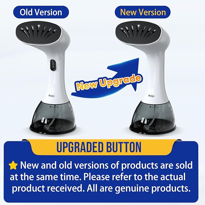 Steamer for Clothes 1350W, Clothes Steamer for Home, Office, Travel, Upgraded 400ML Large Capacity Water Tank, Wrinkle Remover