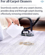 Sub Surface Carpet Extraction Tools Attachments for Water Wet Extractor Vacuum Cleaners, Pet Stain Remover Deep Cleaning Rug Shampooer Solution for Dogs and Cats