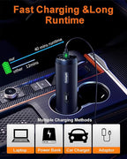 Car Vacuum Portable Cordless, 21000PA Handheld High Power Suction & Blower, Small Cordless Handheld Vacuum Cleaner for Car, Home, Office