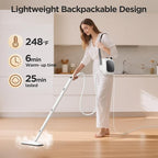 Steam Cleaner,Heavy-duty Steam Cleaners for Home,Detachable Handheld Steamer for Cleaning,248°F Steam Mop for Floors, Cars,Furniture,Tiles, Kitchen,Bathroom,Grout and More,21-Piece Kit Include