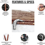 Deluxe Walking Sticks | Rosewood Crafted Cane with Solid Brass Chrome Decorative Bars | Nagina International