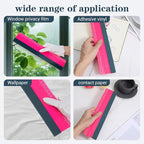 Felt Squeegee, 12 Inch Vinyl Squeegee Wallpaper Tools Window Tint Squeegees Wallpaper Smoothing Tool with 30CM Ruler, Window Tint Squeegees for Decals, Sticker Paper