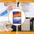 2 PK 4Mil Queen Mattress Bags for Moving – Heavy Duty Plastic Cover for Storage & Disposal, Waterproof & Tear-Resistant Moving Supplies