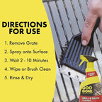 Goo Gone Grill and Grate Cleaner - 24 Ounce - Cleans Cooking Grates and Racks