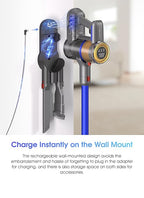 UNINELL HOME Cordless Vacuum Cleaner,45000Pa/450W Vacuum Cleaners for Home with 60Mins Runtime,Lightweight Anti-Tangle Stick Vacuum,Wall-Mount Charging,Vacuum Cordless with Attachments for Pet Hair