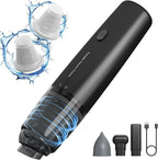 Handheld Vacuum Cordless, Car Vacuum Cleaner Portable with HEPA Filter, 2 Suction Modes, Mini Hand Held Vacuum Rechargeable for Car, Home, Pet Hair, Office, Desk, Keyboards (Black)