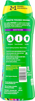Gain Odor Defense In-wash Scent Booster, Super Fresh Blast scent, 21.1 OZ, 2 in 1 Freshness plus Odor Protection, laundry scent beads