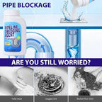 Pipeline Dredging Agent, Kitchen Unblocker, Drain Clog Remover Agent, Powerful Pipe Dredging Agent, Powerful Sink and Drain Cleaner Powder for Kitchen Toilet Quick Cleaning (350ML)