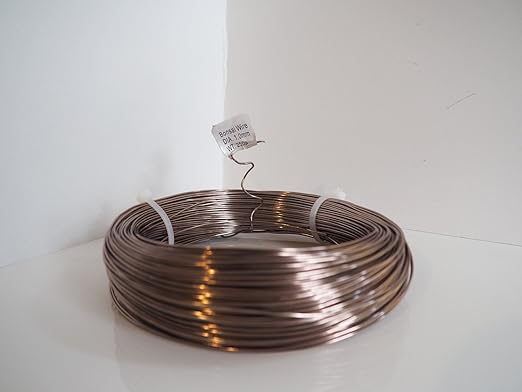 Anodized Aluminum 1.0mm Bonsai Training Wire 250g Large Roll (375 feet) - Choose Your Size and Color (1.0mm, Brown)