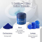 Toilet Bowl Cleaner, Automatic Long Lasting Continuous Toilet Bowl Cleaners, Bathroom Cleaner Prevent Stain Build Up Deep Clean,3 Bottles Septic Safe Toilet Bowl Tablets in Bottle Eucalyptus Scent