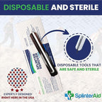Painless Splinter Removal Kit (30-Pack) | Pull Out Splinters Fast & Easy | Compact First Aid for Home, Travel & Camping | Great for Hiking, Woodworking & Outdoors | No Tweezers Needed