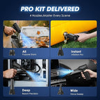 Electric Air Duster - 110,000 RPM Compressed Air Duster, 120W Cordless Air Blower for Computer Keyboard，House, Outdoor & Car, 3-Speed Rechargeable Mini Turbo Fan, Type-C Fast Charge (X113)