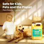 Luxury Mop Soap for Floor Cleaning - Highly Scented Brazilian Waves Concentrated Formula - Best Smelling Floor Cleaner for Mopping Tile, Wood & Laminate - R&W - No Residue, Pet Safe (32oz)