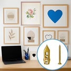 60 PCS Self Drilling Drywall Anchors Kit – 30 PCS Steel Anchor and 30 PCS zinc Screws for 3/8"–5/8" Walls, Easy No-Drill Install, High Strength for TVs, Shelves & Picture Frames