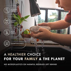 Organic Kitchen Sponges 6-Pack – Non Toxic Sponges for Dishes, Plastic Free & Natural Dish Sponge, Plant Based Cellulose & Coconut Fiber Sponge, Biodegradable, Compostable, Eco Friendly