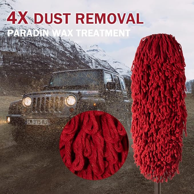 Car Duster Exterior，Scratch Free Soft Brush Kit for,Truck,SUV,RV and Motorcycle,Wax Cotton Hair, Extendable Handle,Car Feather Duster,No Lint，Gifts for Men Women
