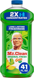 Mr. Clean All Purpose Cleaner, Floor Cleaner for Mopping Home, Bathroom, & Kitchen, Cleaning Liquid for Mop & Bucket, Cleaning Supplies, Multi-Surface Dilutable, Gain, 41oz
