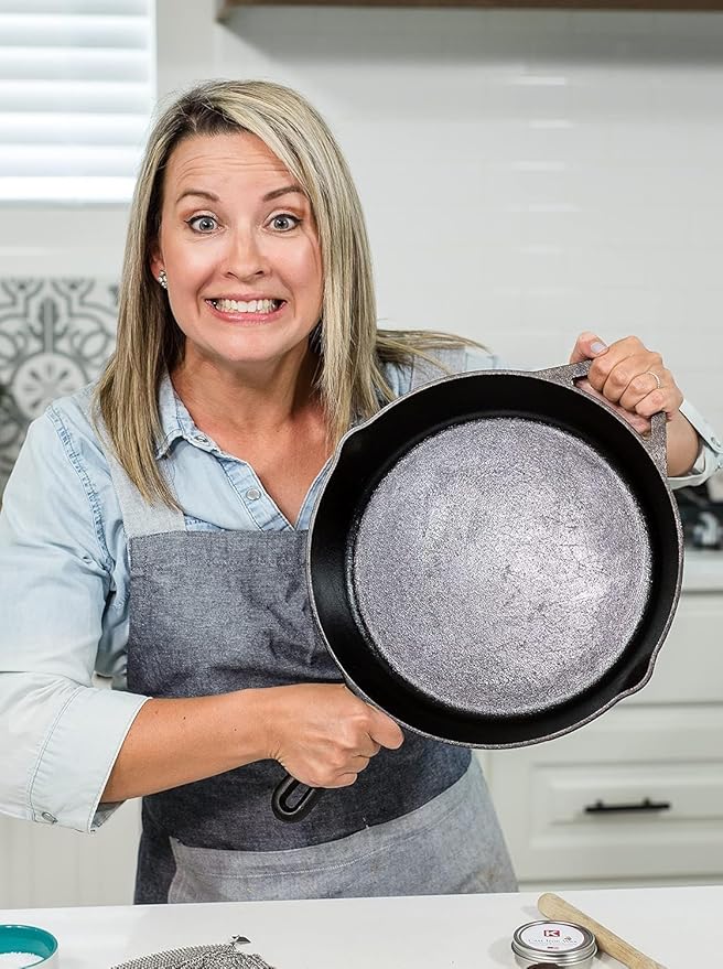 Knapp Made Cast Iron Seasoning Wax and Carbon Steel Seasoning Wax - 2 Oz Unique Blend of Natural Oils and Beeswax - Restore Cast Iron, Steel, Cutting Board, Kitchenware Seasoning Wax (3 Pack)