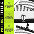 Tandefio 2 Pack Pitchfork Replacement Head Metal Horse Manure Rake Gardening Pitch Fork with Angled Tines for Horse Stall Poop Picking up(Black)