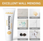 Drywall Repair Kit Hole Repair Patch Kits Wall Spackle Repair Paste Wall Mending Agent Quick Fix Solution for Home Wall, White Repair Putty Plaster Dent & Wood Scratch Repair