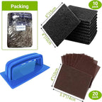 CUSINIUM 31-Piece Griddle Cleaning Kit: 1 Screen Holder, 20 Screens, 10 Cleaning Pads