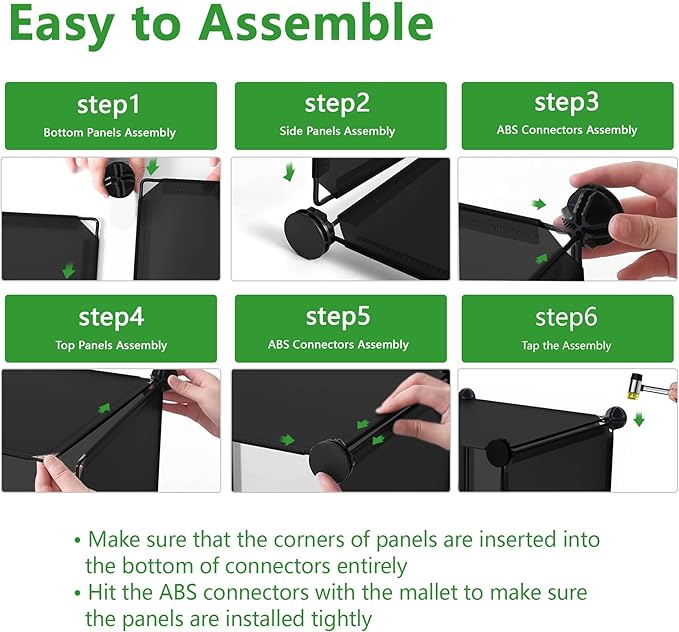 C&AHOME Cube Storage Organizer, 20-Cube Shelves Units, Closet Cabinet, DIY Plastic Modular Book Shelf, Ideal for Bedroom, Living Room, Office, 48.4" L x 12.4" W x 60.6" H Black UPCS20H