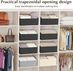 Storage Bins Cube Storage Organizer - 1 Pack Fabric Trapezoid Storage Cubes for Bins and Baskets for Shelves Collapsible Non-Separating Trapezoidal Flared Cube Organizer, Black