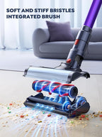 Cordless Vacuum Cleaner, 2 Batteries 110 Mins Runtime Vacuum Cleaners for Home, 45KPA 550W Stick Vacuum with Brushless Motor, Automatically Adjust Suction, Handheld Vacuum for Pet Hair/Carpet/Floor