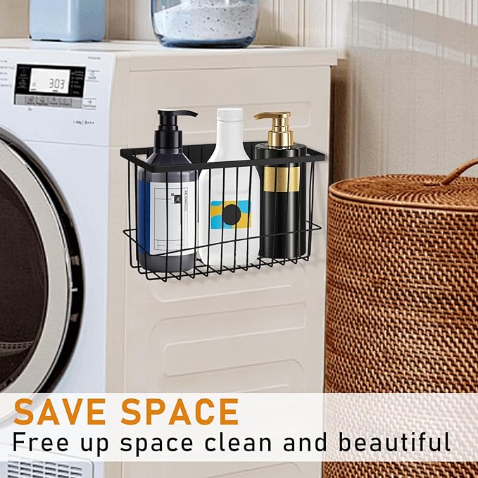 Magnetic Dryer Ball Holder for Laundry Room Dryer Ball Organization, Magnetic Lint Bin for Laundry Room Wool Dryer Ball Organizer, Iron Dryer Ball Container for Laundry Room Storage（Black）