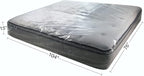 Uboxes King Mattress Poly Covers, 76 x 15 x 104 inch, 2 Count (Pack of 1), Clear