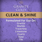 Granite Gold Clean and Shine Spray for Granite, Marble & Other Natural Stone & Quartz Surfaces, 1 x 64 Fl. Oz. & 2 x 24 Fl. Oz., 3-Pack