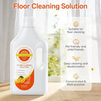 1L Orange Floor Cleaning Solution Compatible With Tineco/Bissell/Dreame And Shark, Fragrance Deodorization, Deep Cleans for Multiple Hard Floors, Suitable With Cordless Wet/Dry Vacuum