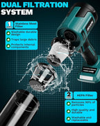Cordless Vacuum Cleaner for Makita Battery, 5 in 1 Lightweight Electric Handheld Vacuum with 3 x HEPA Filter, 20KPA Powerful Suction, 200W Brushless Motor for Carpet,Sofa,Car (Battery Not Included)