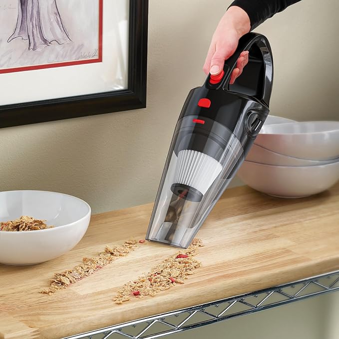 Cordless Hand Held Vacuum Cleaner - Handheld Vacuum Cleaner with Washable Filter, Lightweight & Low Noise, Clean Dust & Hair Fastly
